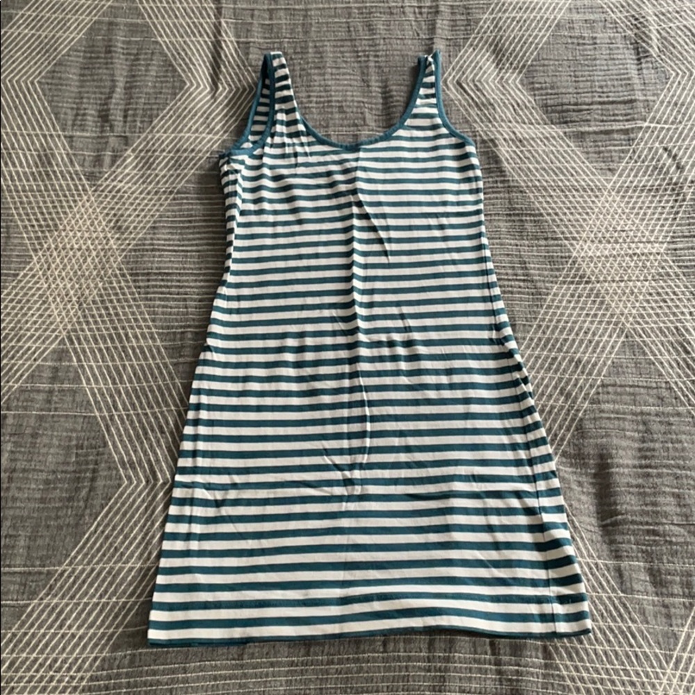 Striped Cotton Tank Dress